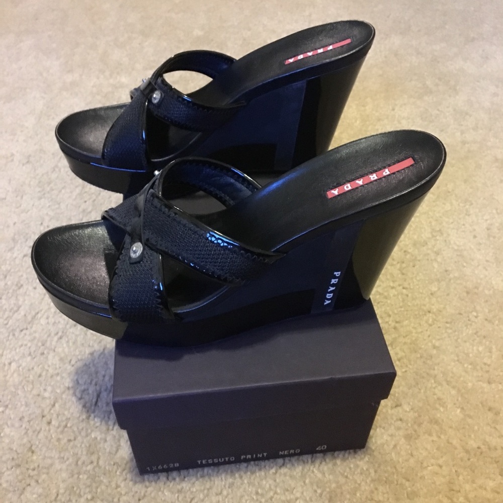Women’s Prada Wedge Sandal - Picture 8 of 8